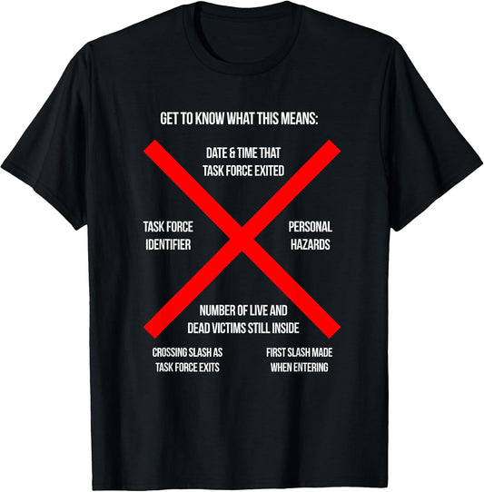 Urban Search And Rescue Post-Disaster Markings T shirt T-Shirt