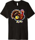 Pixel Turkey Art Pixel Graphic Premium T-Shirt