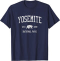 Yosemite T-Shirt Vintage National Park Sports Design Tee T-Shirt