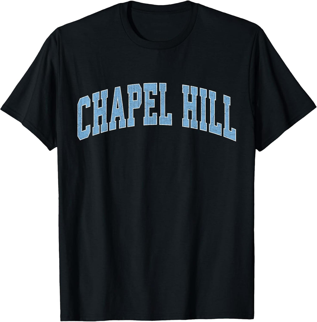 Chapel Hill North Carolina Vintage Athletic Sports 80s Style T-Shirt