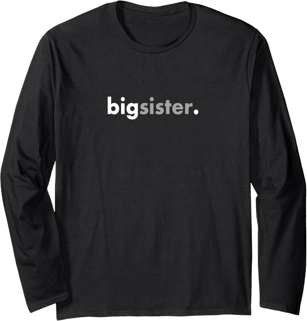 Love Simple Minimalist Big Sister Gift Apparel