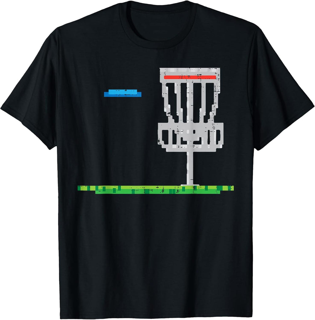 Pixel Disc Golf Frisbee Golfer Frolf Men Boys Kids Women T-Shirt