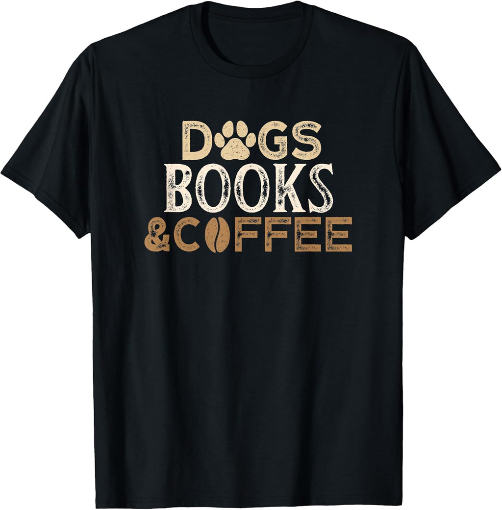 Dogs Books & Coffee Funny Ideas