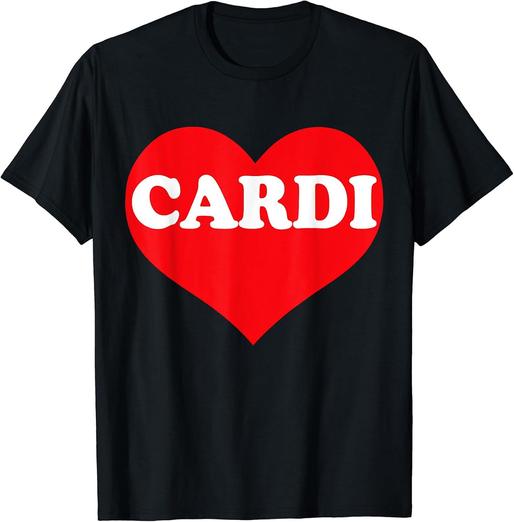 Funny Matching I Love Cardi Man Woman Kids