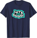 Classic Fit Blue T-Shirt - Crew Neck, Short Sleeve, Letter Print