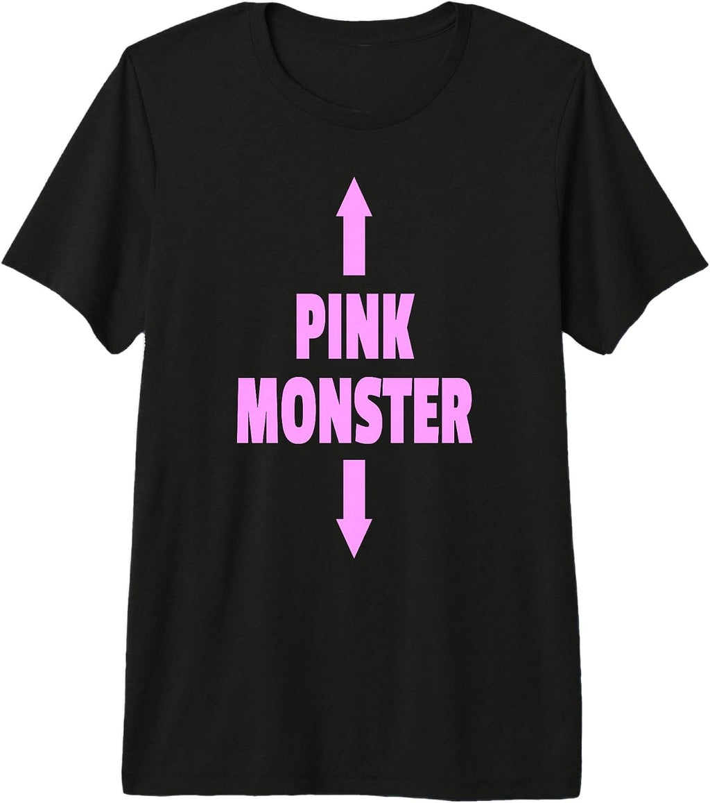Pink Monster up and down arrow