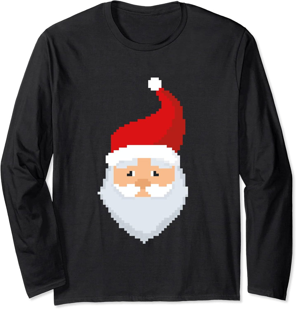 Pixel Art - Santa Long Sleeve T-Shirt