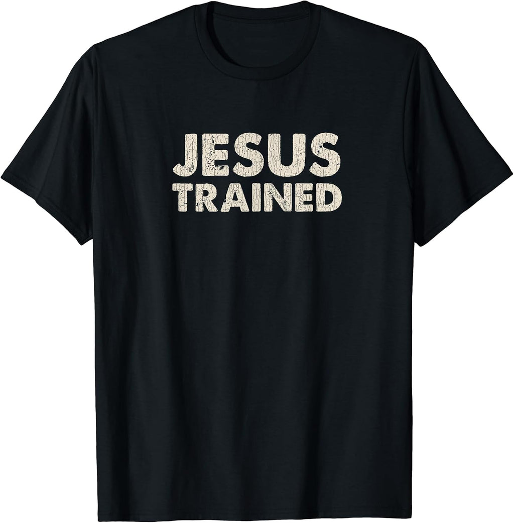 Vintage Retro Jesus Trained Wrestling