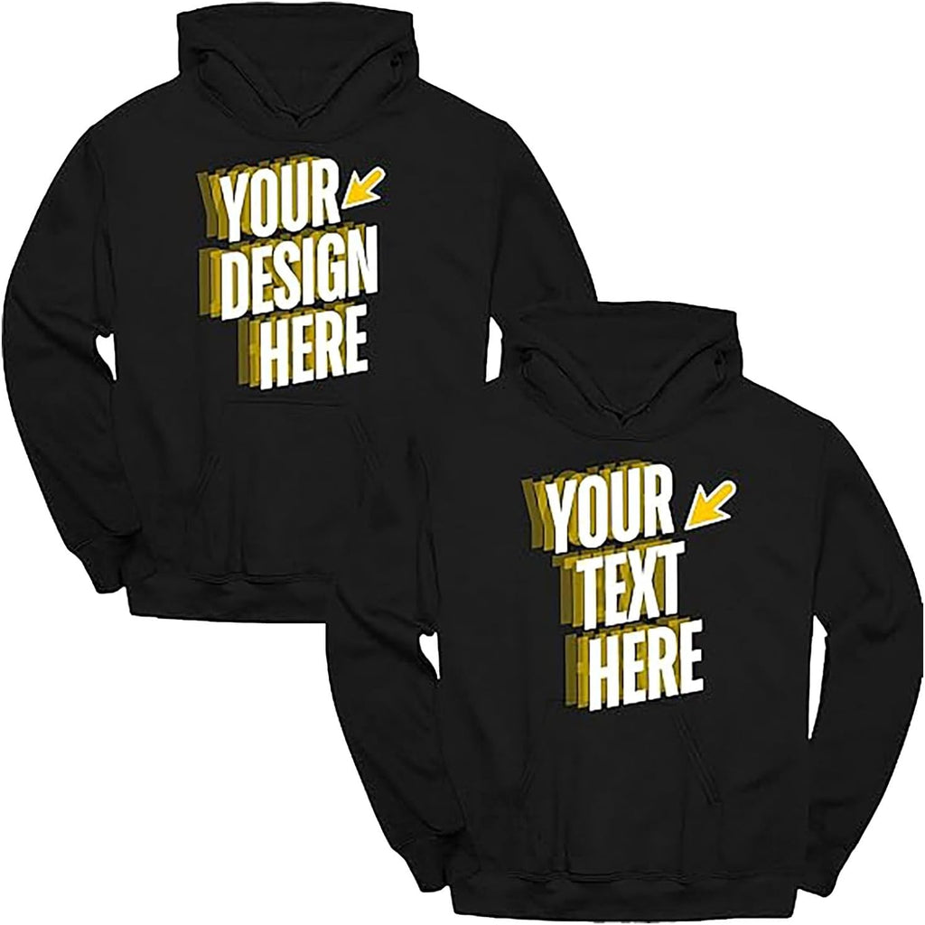 Custom Hoodie for Men & Women | Personalized Gift for Boyfiend, Girlfriend | Customized Front & Back Printed Hoodie