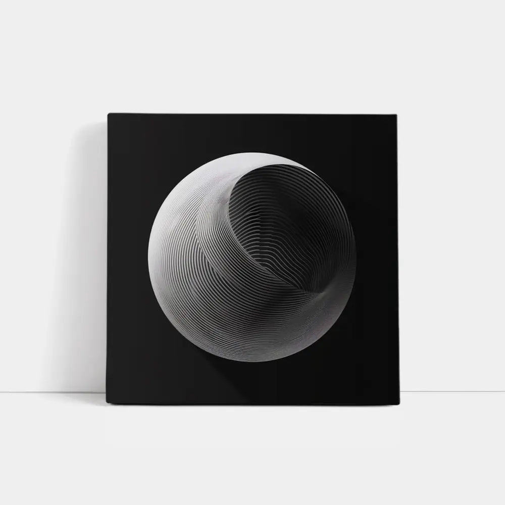Abstract Sphere Concentric Lines Black Background T-Shirts, Hoodie, Sweatshirt | TrendPluzTees.com (Image 1)