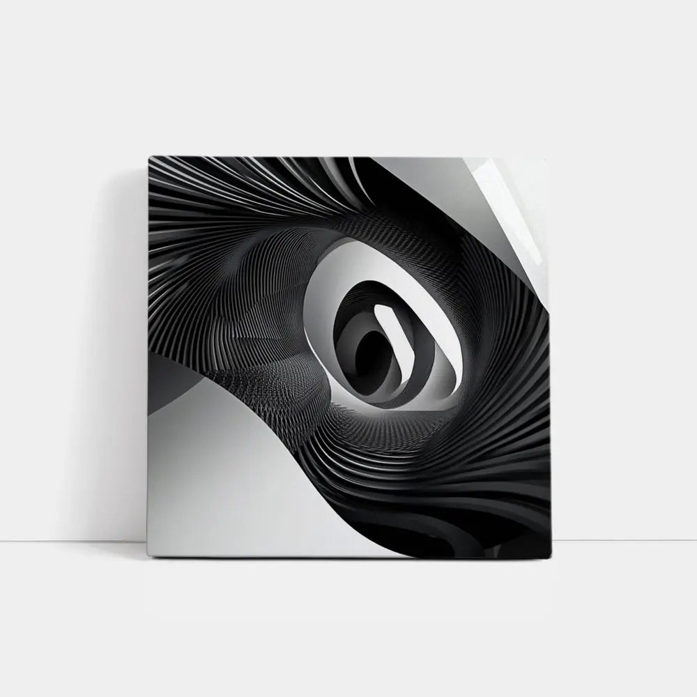 Black White Spiral Abstract Wave Art T-Shirts, Hoodie, Sweatshirt | TrendPluzTees.com (Image 1)