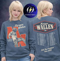 Wallen Western Merch Still The Problem Tour 2026 Concert Graphic Sweatshirt