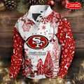 49er Christmas Double Stand Collar Sport Sweatshirt