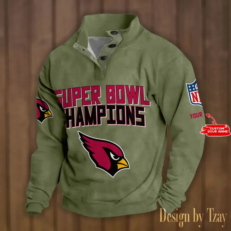 Arizonna Cardinals Stand Collar Sweatshirt