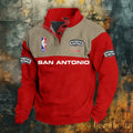 Spurs Stand Collar Sweatshirt