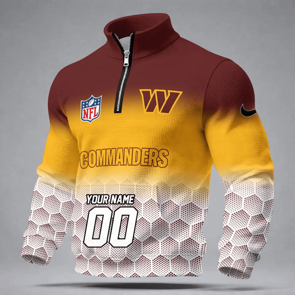 Washington Commanders Durable Quarter-Zip Performance Sweatshirt