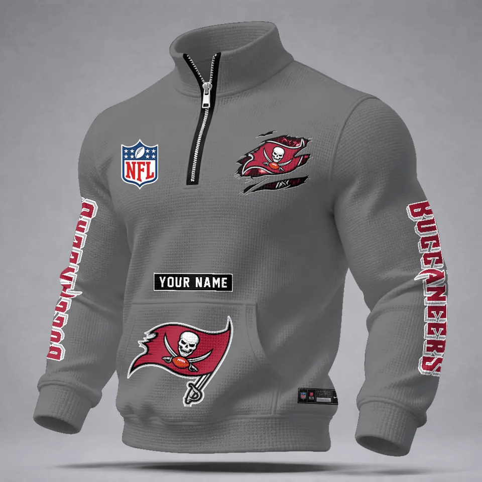Tampa Bay Buccaneers Durable Quarter-Zip Performance Sweatshirt