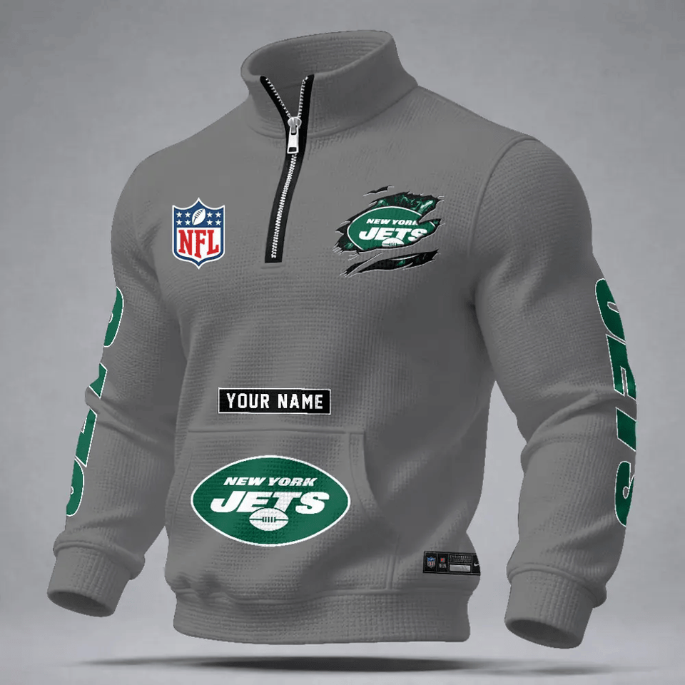 New York Jets Durable Quarter-Zip Performance Sweatshirt