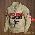Atlanta Falcons Double Breasted Stand Collar Sweatshirt