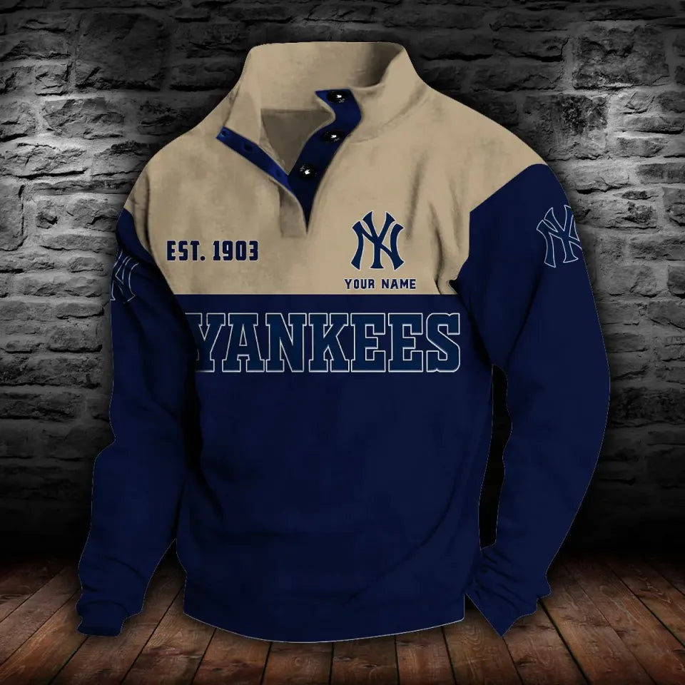 N ew Y ork Yankees Stand Collar Sweatshirt
