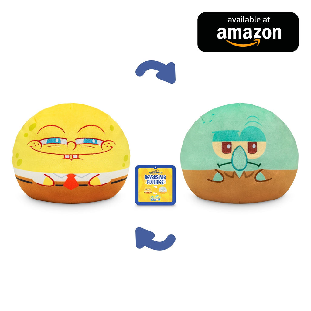 SpongeBob & Squidward 6" Reversible Plushie