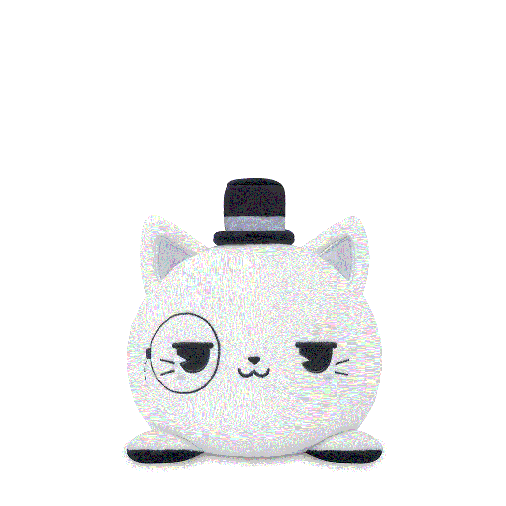 Rubberhose Fancy Cat 6" Reversible Plushie