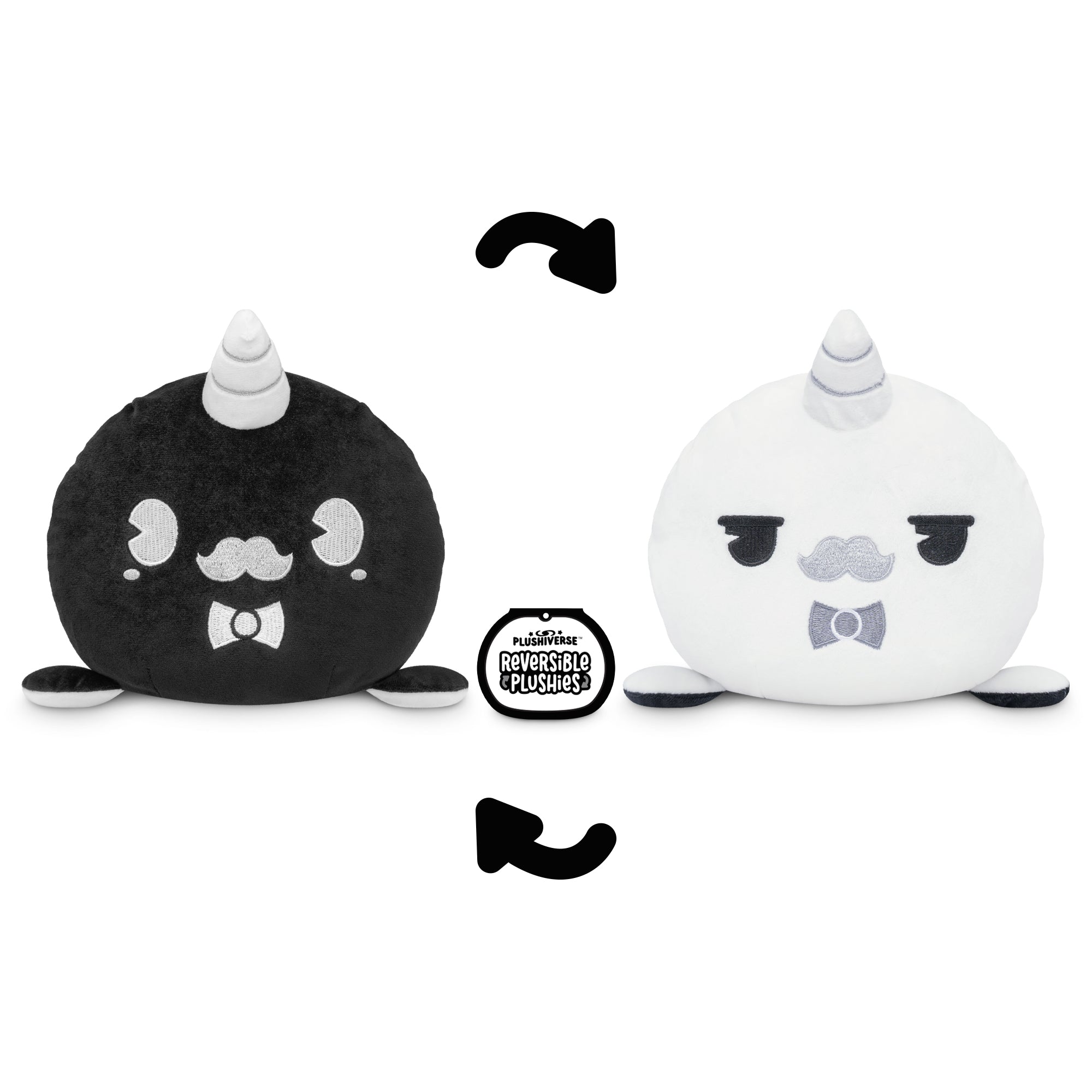 Rubberhose Dapper Narwhal 6" Reversible Plushie