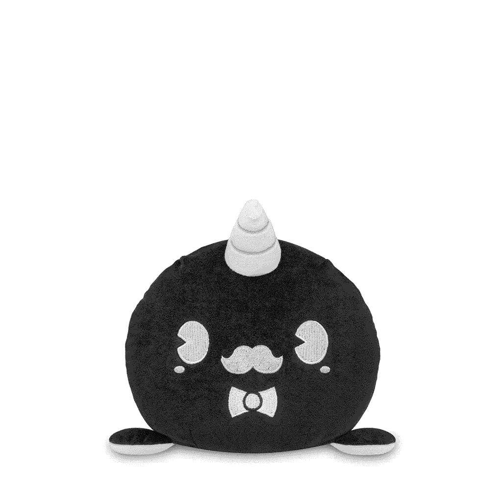 Rubberhose Dapper Narwhal 6" Reversible Plushie