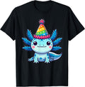 Anime Kawaii Axolotl Birthday Party Hat T-Shirt