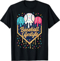 Baseball Life Style Apparel Youth Drip Baseball Boys Kids T-Shirt