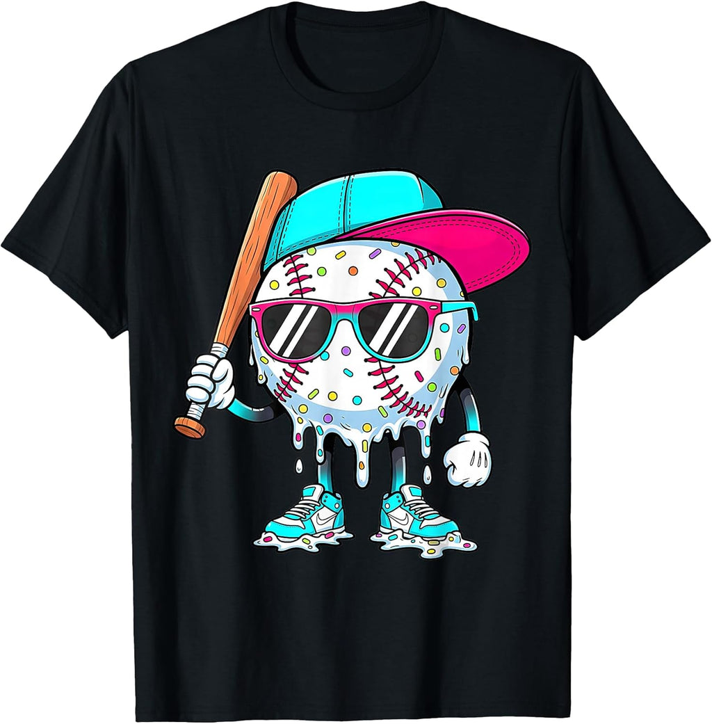 Baseball Drip Ice Cream Apparel Youth Drip Baseball Boys Kid T-Shirt
