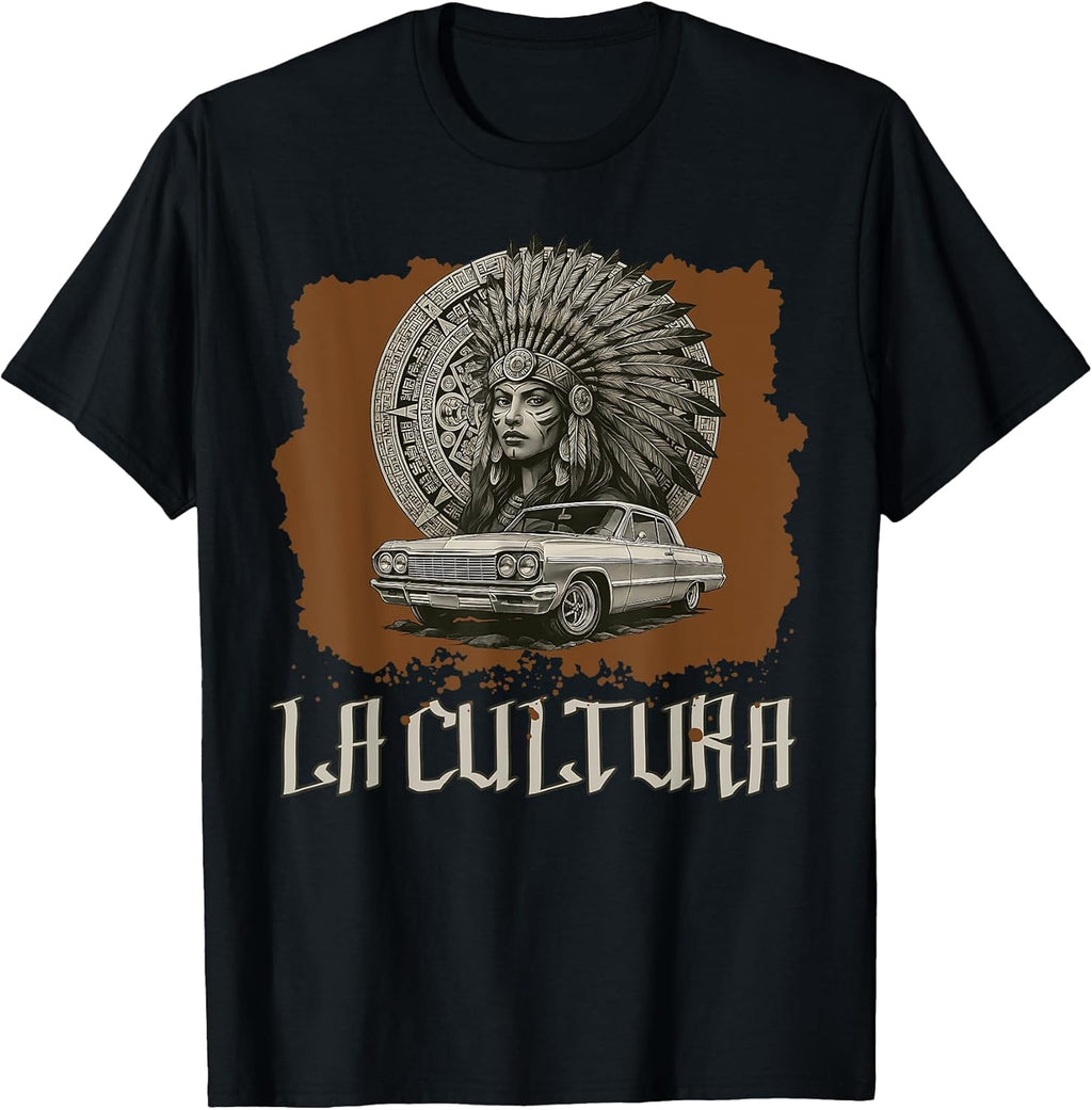 Cool Urban Chicano Latino Mexican Latina Pride Aztec T-Shirt