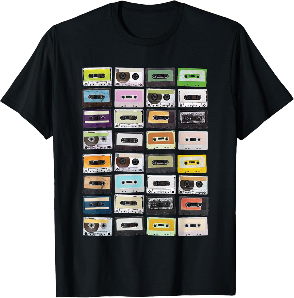 Cassette Tapes Mixtapes, Retro 1980s Music Lover T-Shirt