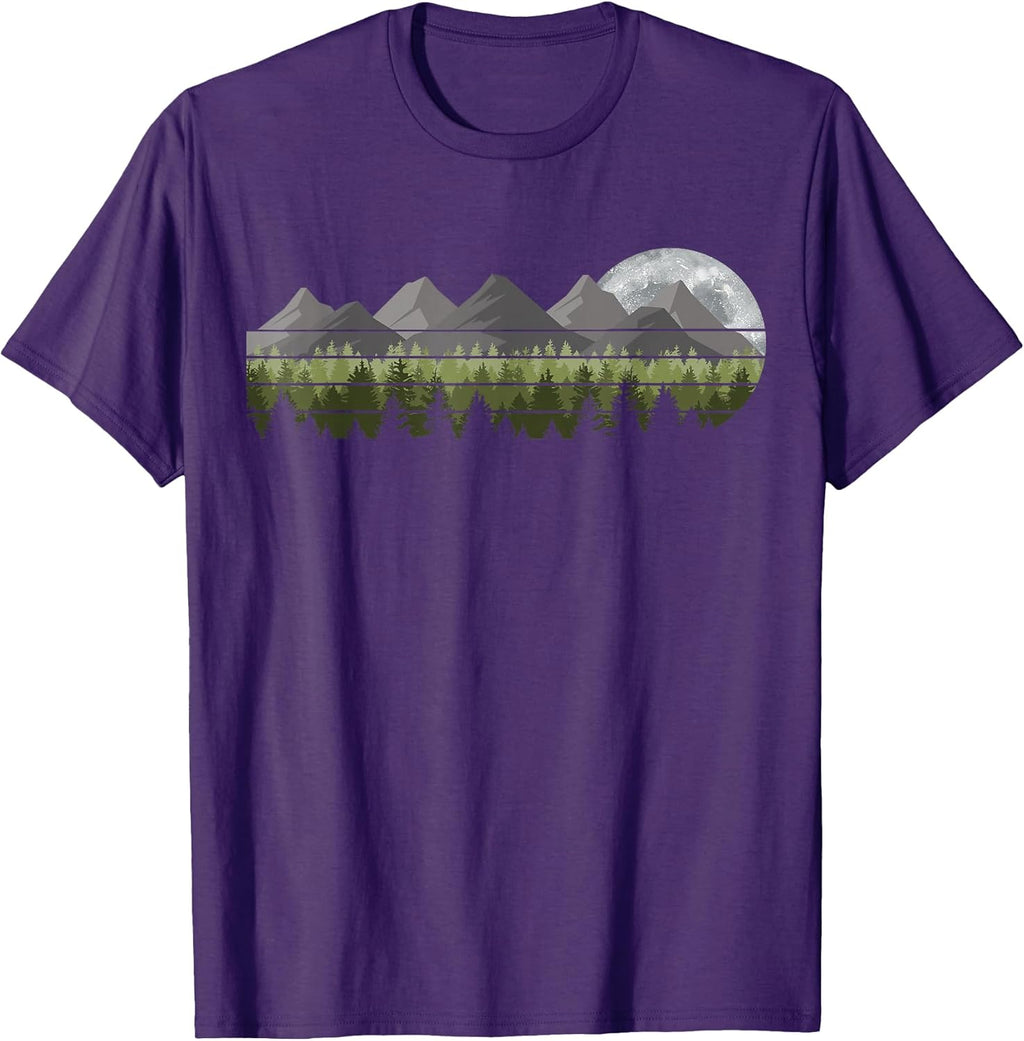 Retro Outdoors Landscape Forest Men Women Kids