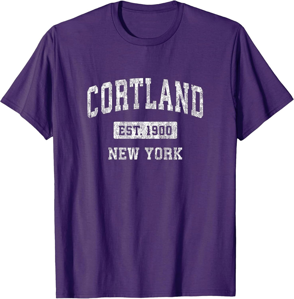 Cortland NY Retro T-Shirts & Tees