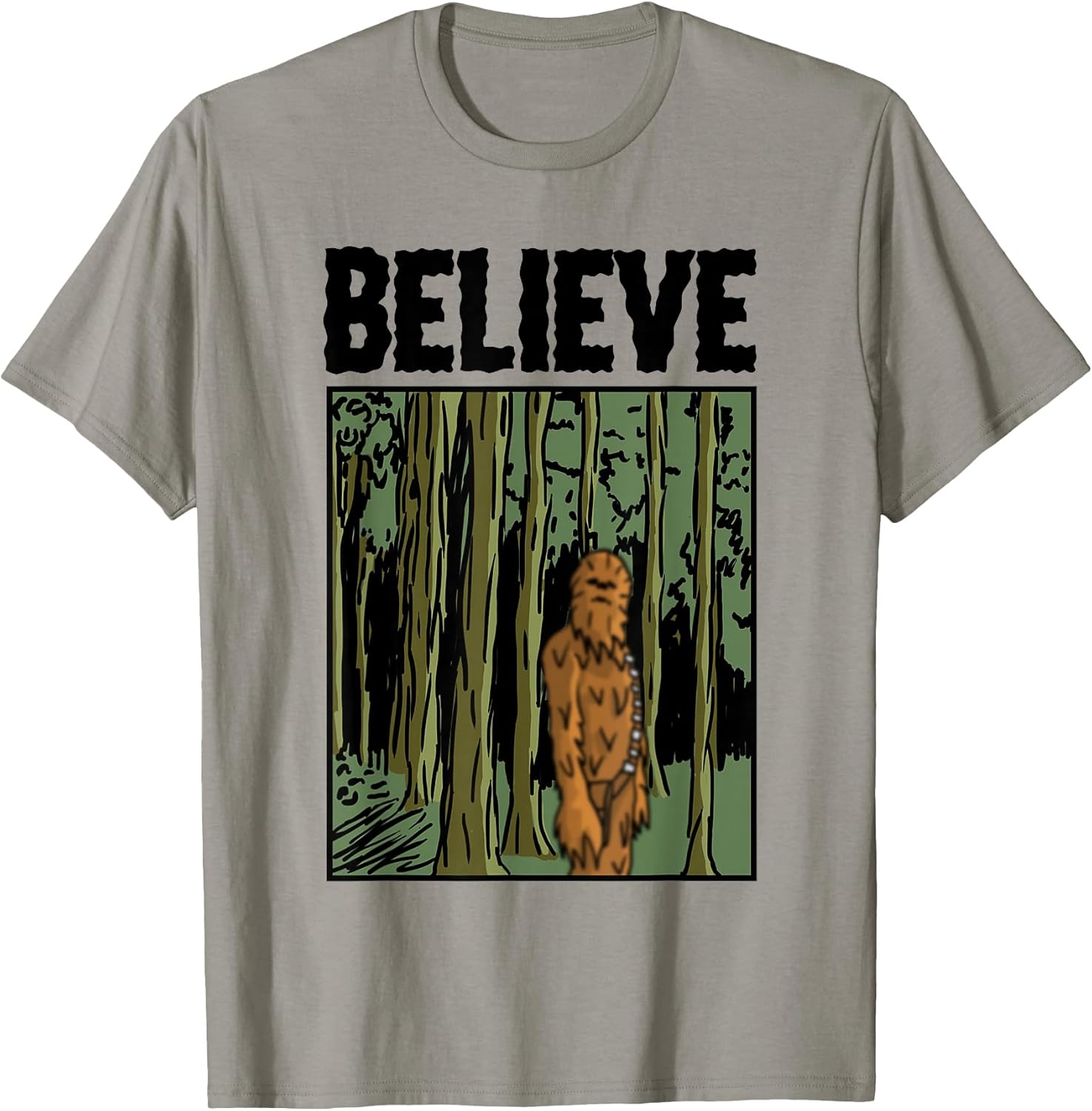 Classic Chewbacca Pop Art Bigfoot Believe Poster T-Shirt
