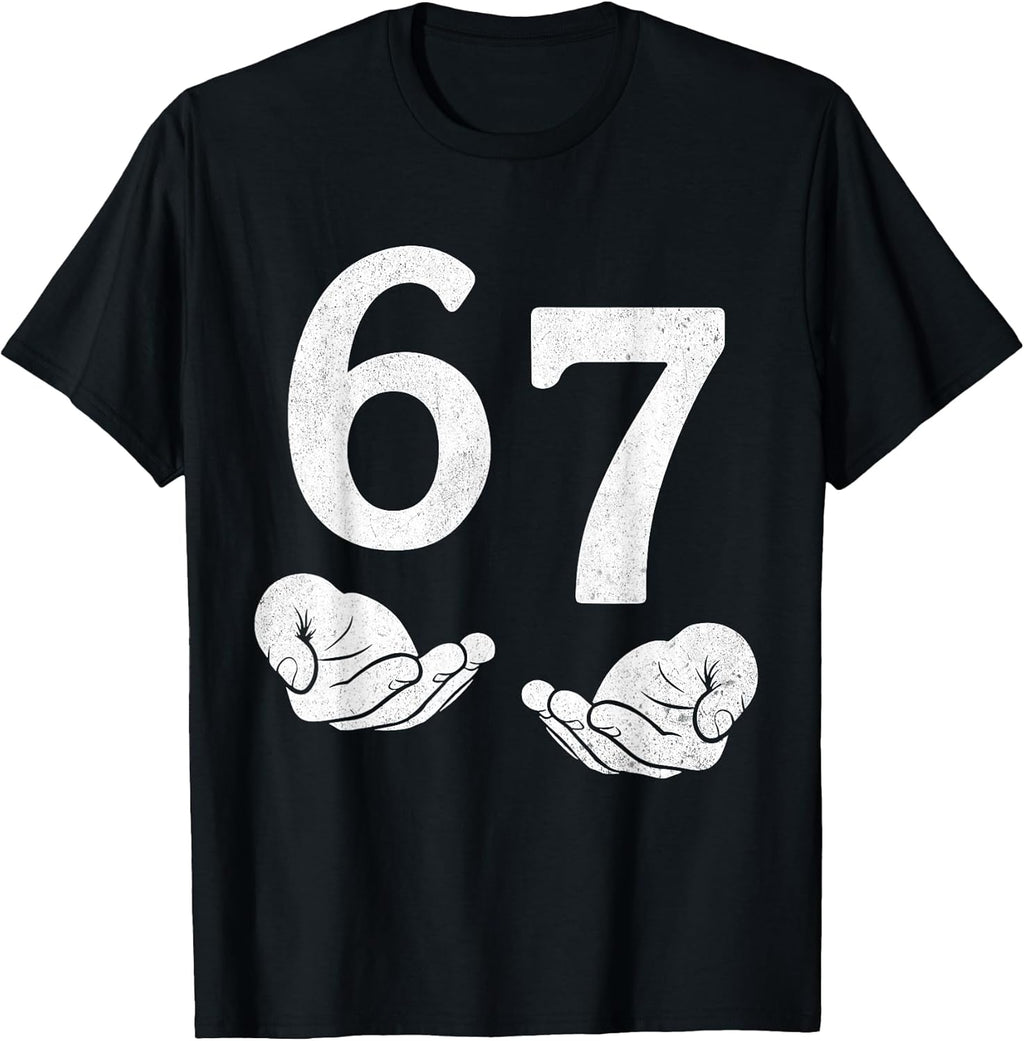Fun Six Seven 6 7 Funny 67 Gen Alpha Slang 6-7 Meme School T-Shirt