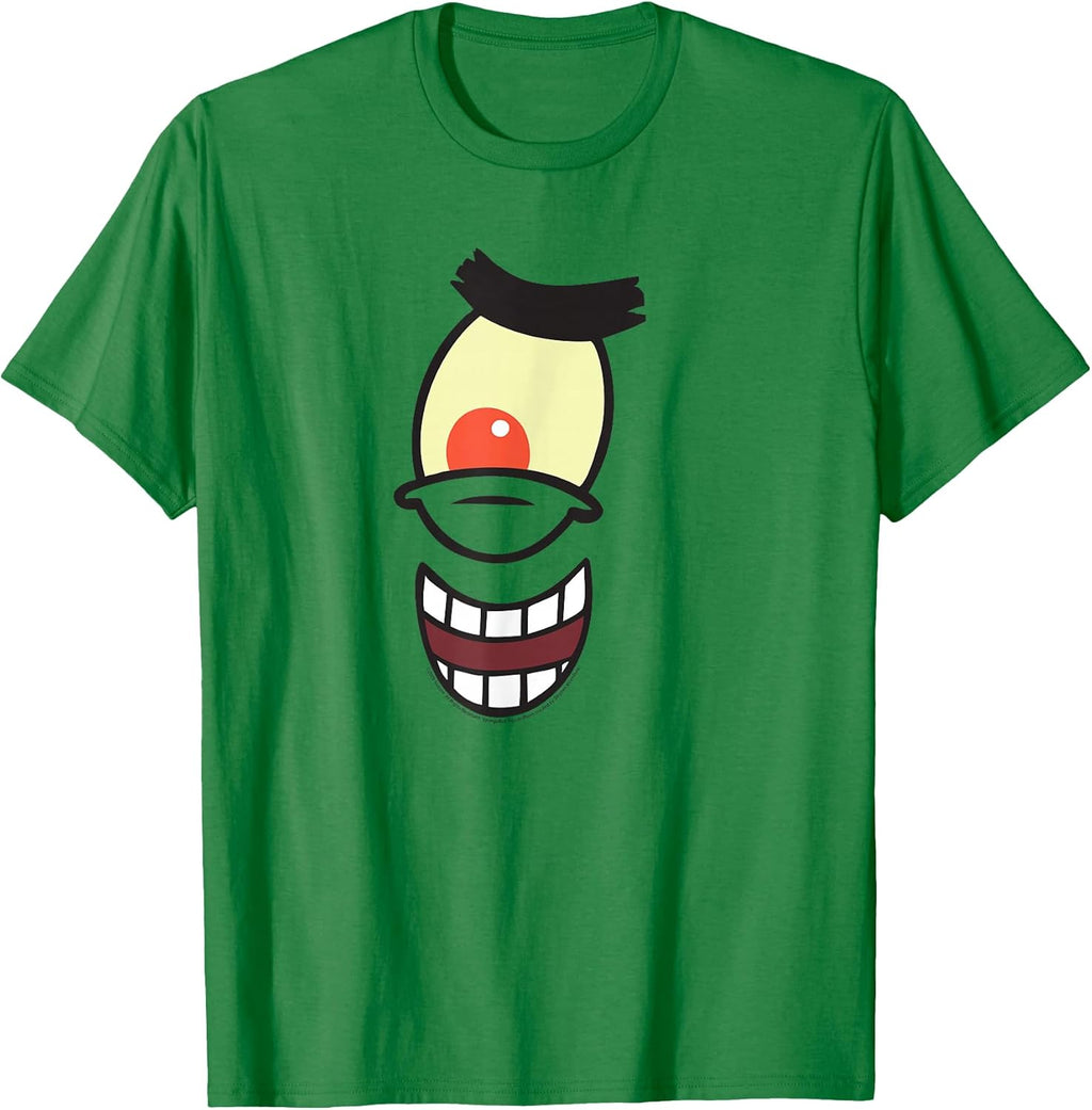 Plankton Face Cartoon Costume T-Shirt