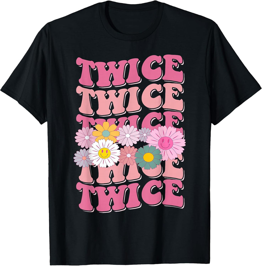 Girl Retro TWICE First Name Personalized Apparel
