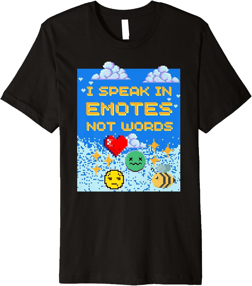 Funny Gamer Pixel Art Design for Gamers and Tech Fans Premium T-Shirt