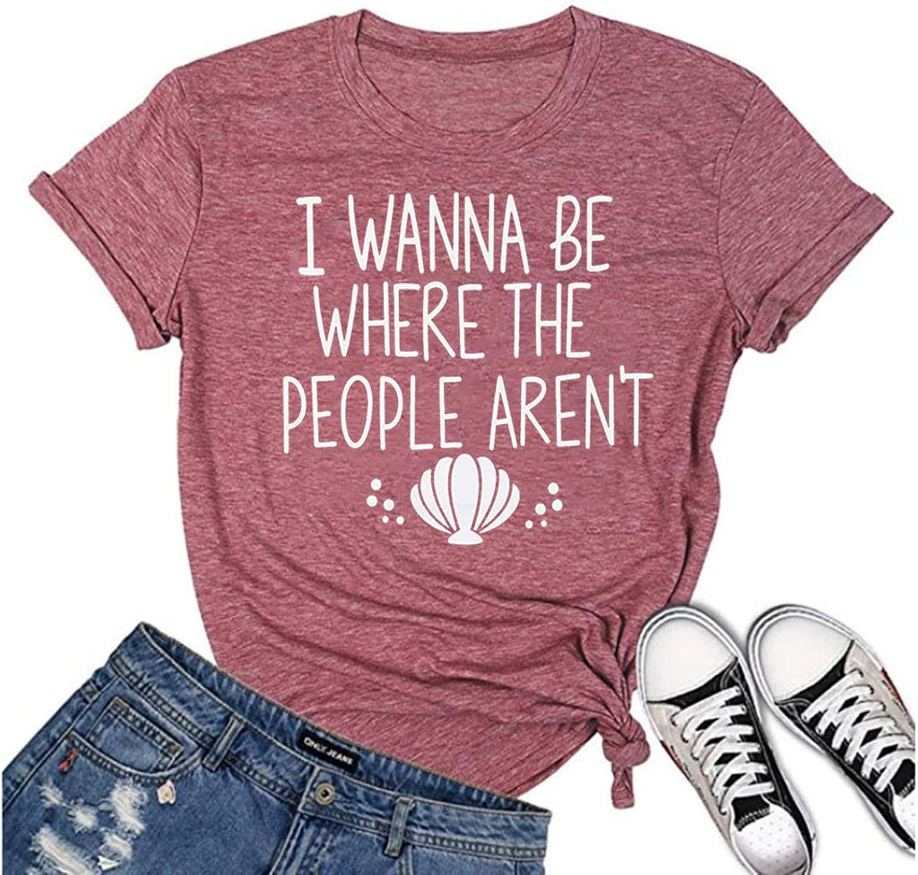 Magical Shirt for Women Cute Graphic Holiday T-Shirt Tops Letters Printed Family Vacation Trip Tops