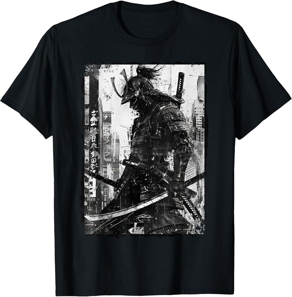 Hip Hop Y2K Vintage Hipster Edgy Urban Streetwear Samurai T-Shirt