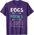 Dogs Books Coffee Book Reader Shirt ithrey