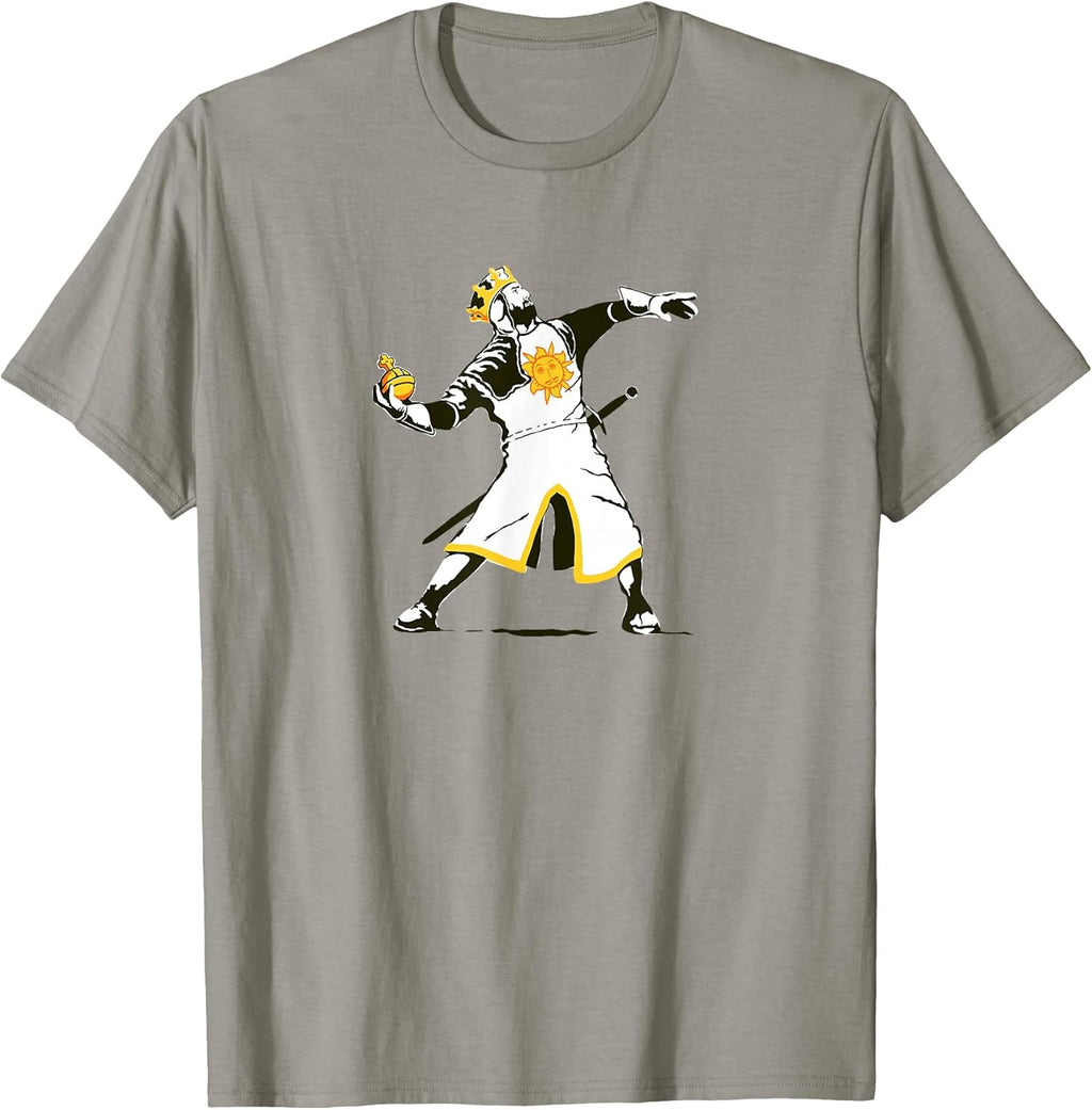 King Arthur lobbeth Thy holy Hand Grenade Funny Graffiti Art T-Shirt