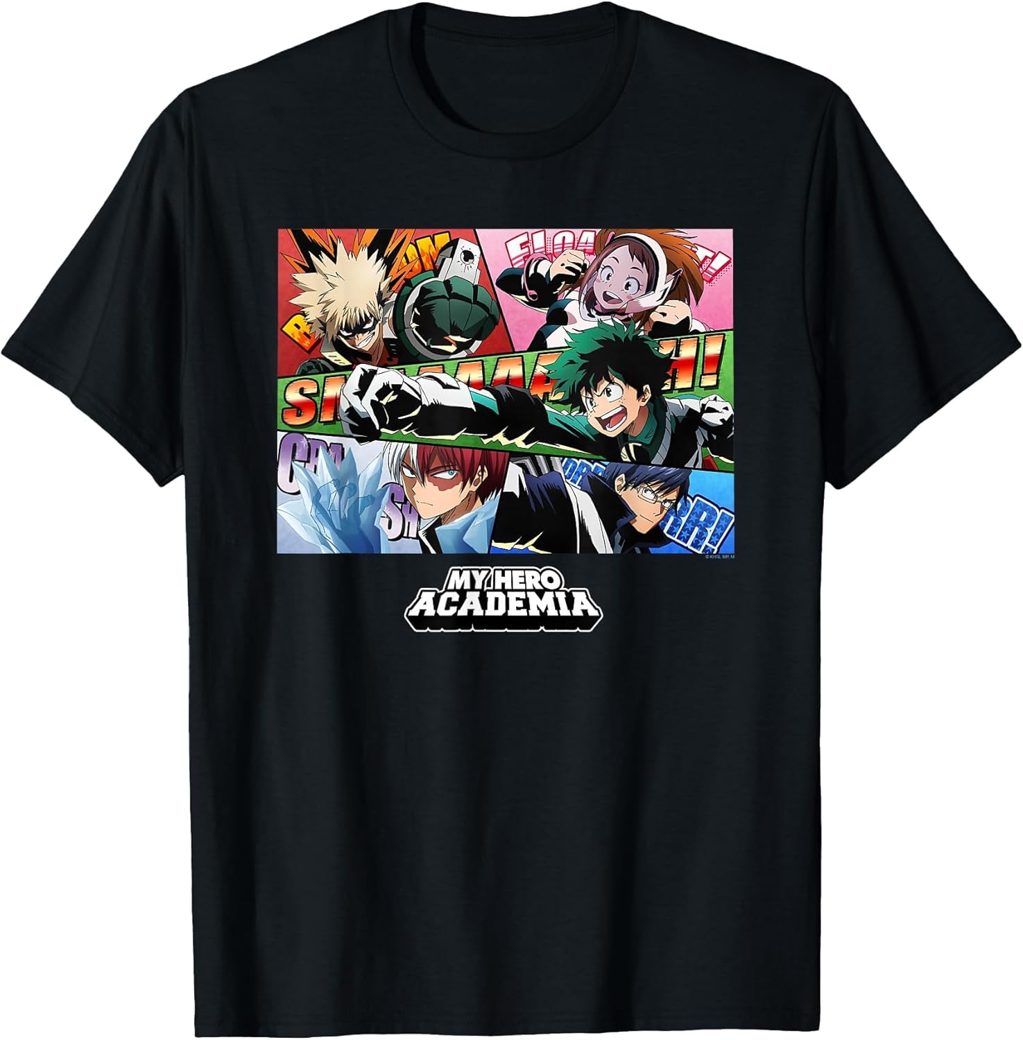 Class 1-A Group Comic Panels Anime T-Shirt