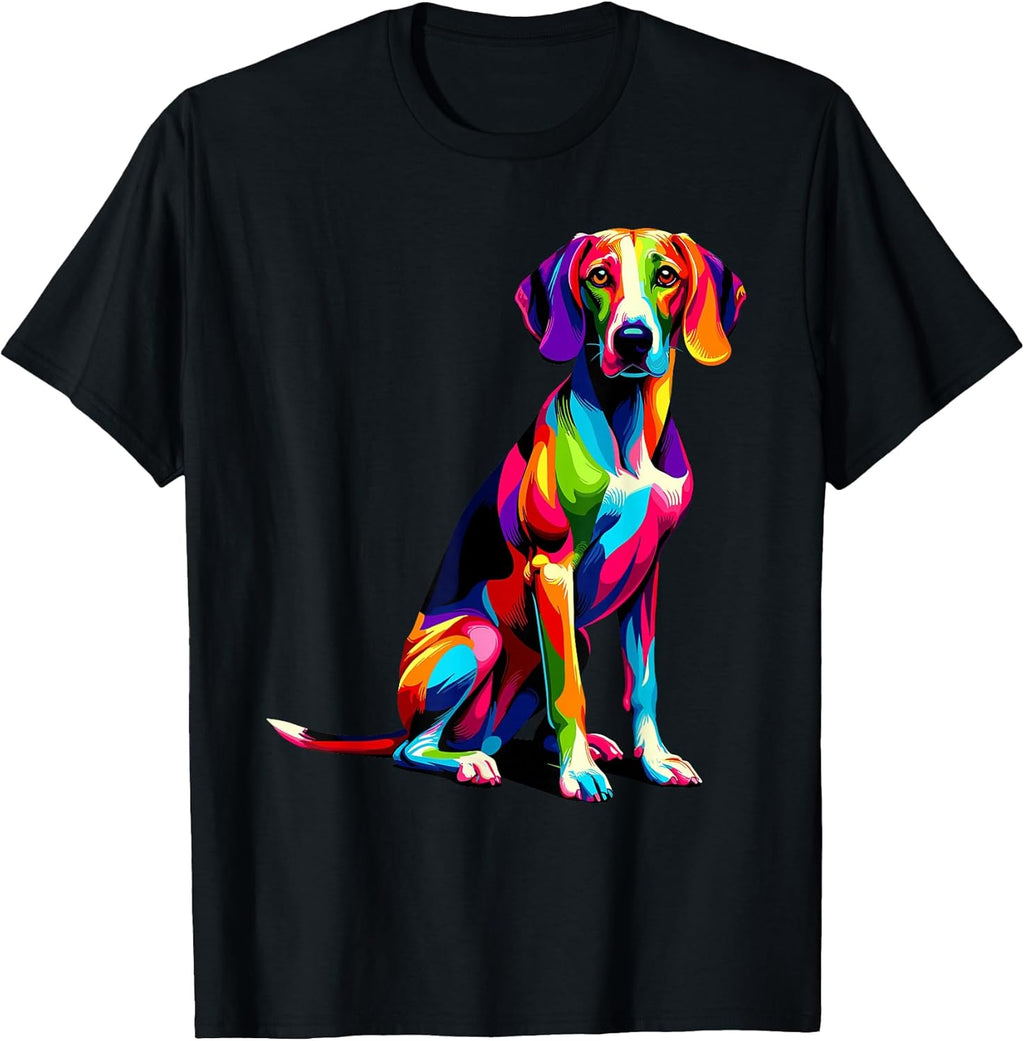 Colorful Pop Art American Foxhound Foxhounds T-Shirt