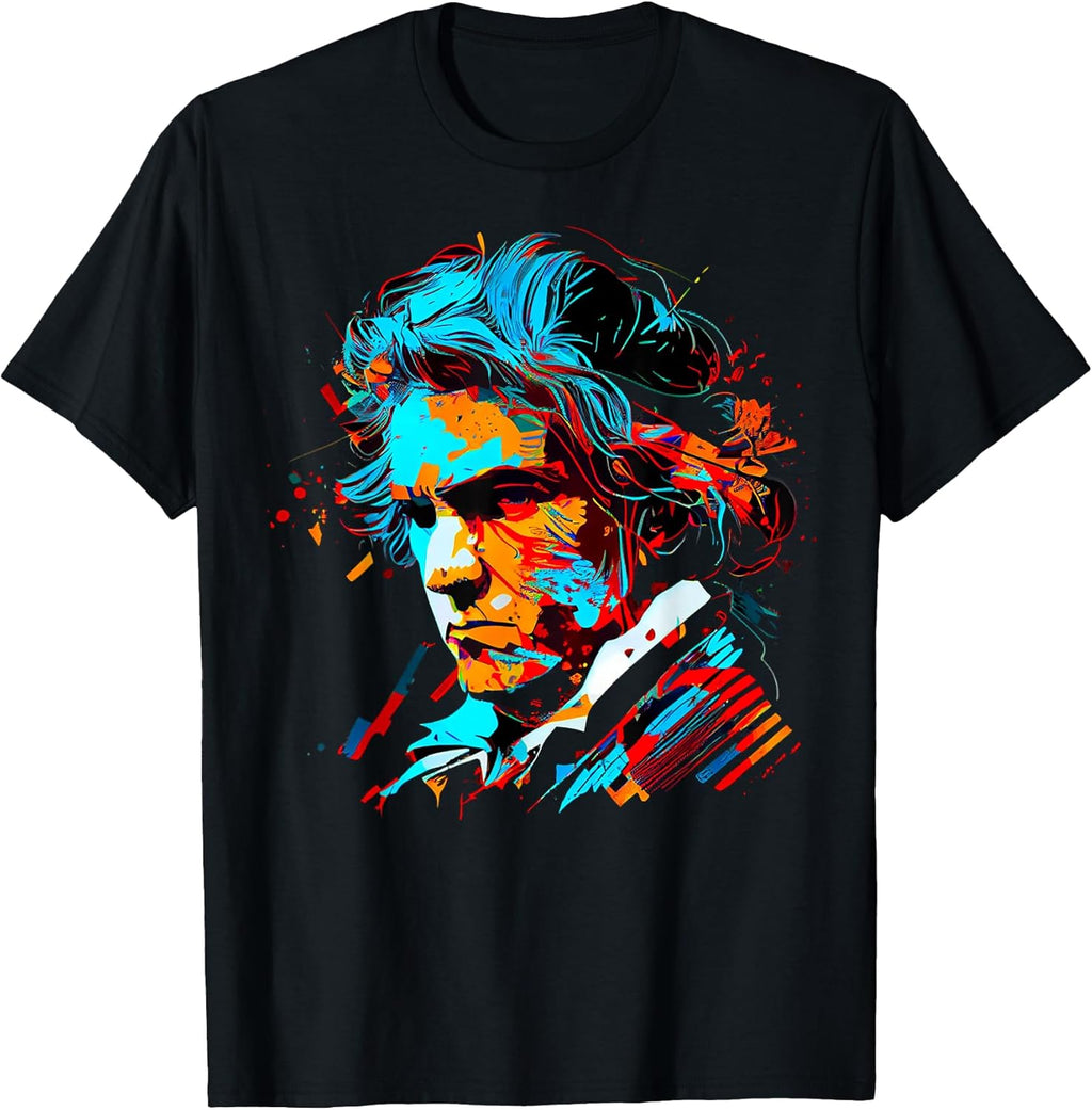 Pop Art Ludwig Van Beethoven Music Composer T-Shirt