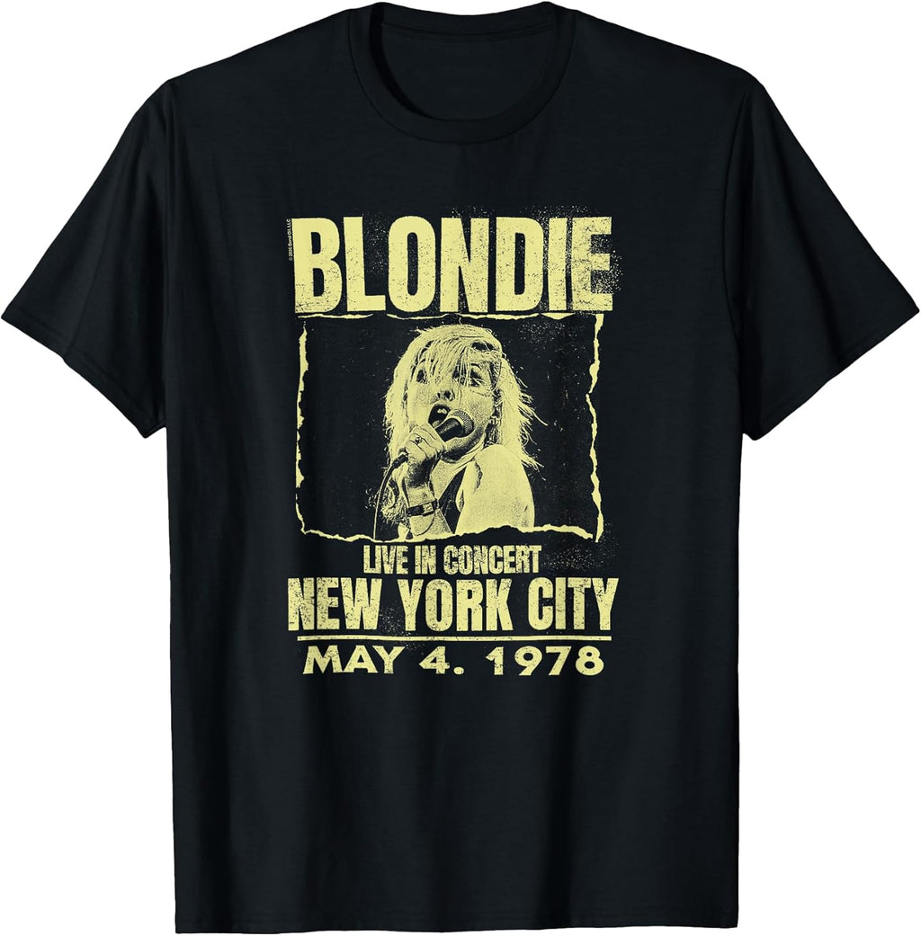 Live Concert Poster New York 1978 Vintage Band T-Shirt
