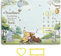 Winnie Milestone Blanket for Baby Boy, the Pooh Babies Monthly Milestone Blanket Gift, Baby Growth Photo Blankets with Photo Tools, Perfect for Baby Shower Birthday Party