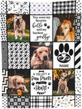 Funnylife Custom Dog Photo Memorial Blanket Personalized Pet Memorial Gifts for Dogs Loss of Pet Sympathy Gift Bereavement Remembrance Picture Blanket 30" x 40"
